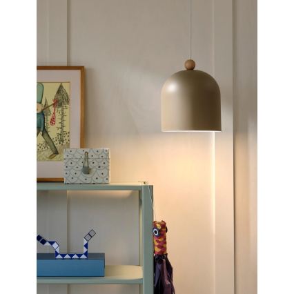Nordlux - Lustră suspendată cu cablu GASTON 1xE27/40W/230V bej