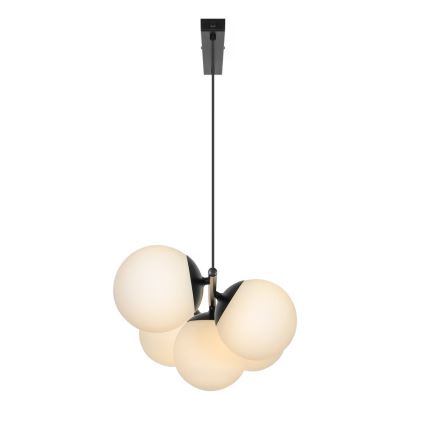 Nordlux - Lustră suspendată cu cablu LILLY 5xE14/10W/230V neagră