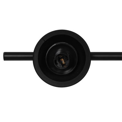 Nordlux - Lustră suspendată cu cablu LILLY 5xE14/10W/230V neagră