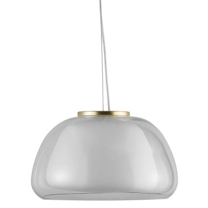 Nordlux - Lustra suspendată JELLY, 1xE27/40W/230V, alb/sticlă clară, Ø 39 cm