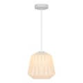 Nordlux - Lustră suspendată pe cablu ELBIE 1xE27/15W/230V Ø 24 cm albă
