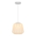 Nordlux - Lustră suspendată pe cablu ELBIE 1xE27/15W/230V Ø 24 cm albă