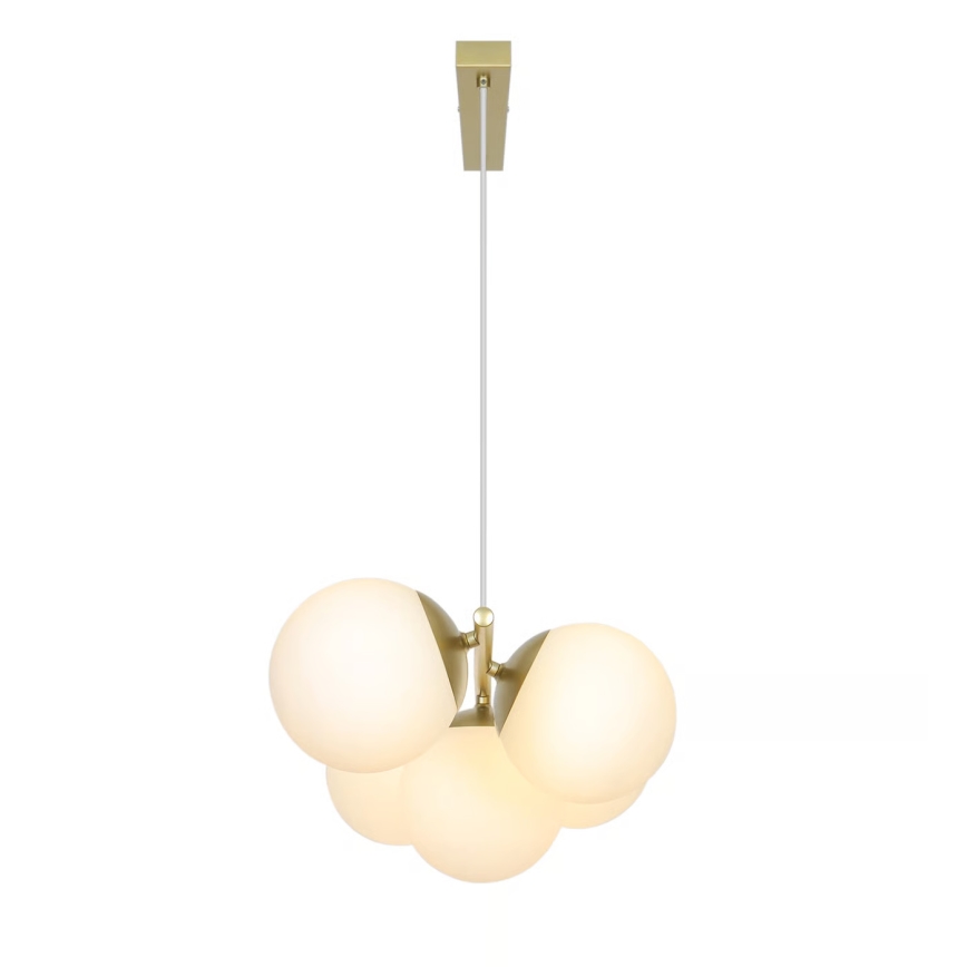 Nordlux - Lustra suspendată pe cablu LILLY 5xE14/10W/230V alamă