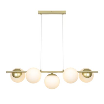 Nordlux - Lustra suspendată pe cablu LILLY 5xE14/10W/230V alamă