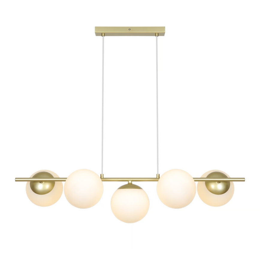 Nordlux - Lustra suspendată pe cablu LILLY 5xE14/10W/230V alamă