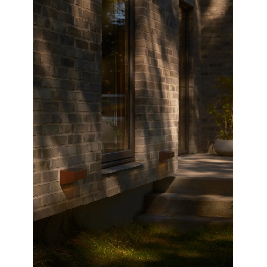 Nordlux - Lampă solară LED cu senzor MARCELLIO LED/5W/5V IP54 2200 mAh maro