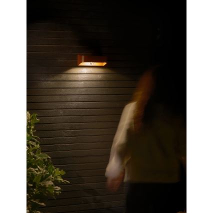 Nordlux - Lampă solară LED cu senzor MARCELLIO LED/5W/5V IP54 2200 mAh maro