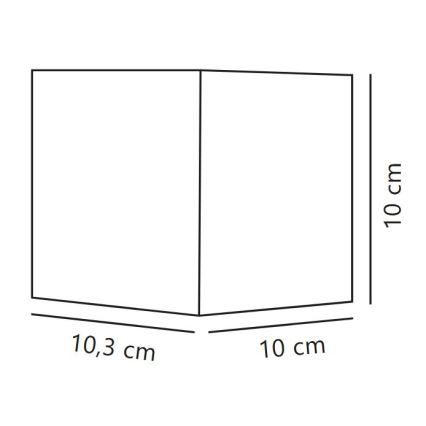Nordlux MILDA - Aplică LED de perete pentru exterior, 4,9 W, 230 V, IP44, antracit