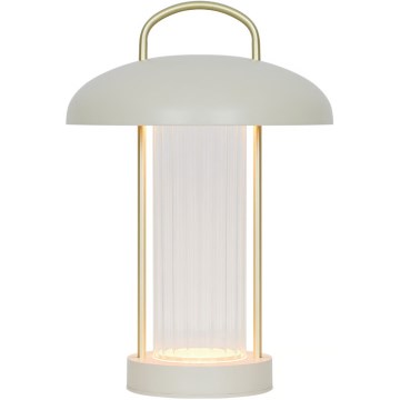 Nordlux MIRANO - Lampă de birou LED tactilă, reîncărcabilă, cu reglare a intensității, LED/3W/3,7V, bej