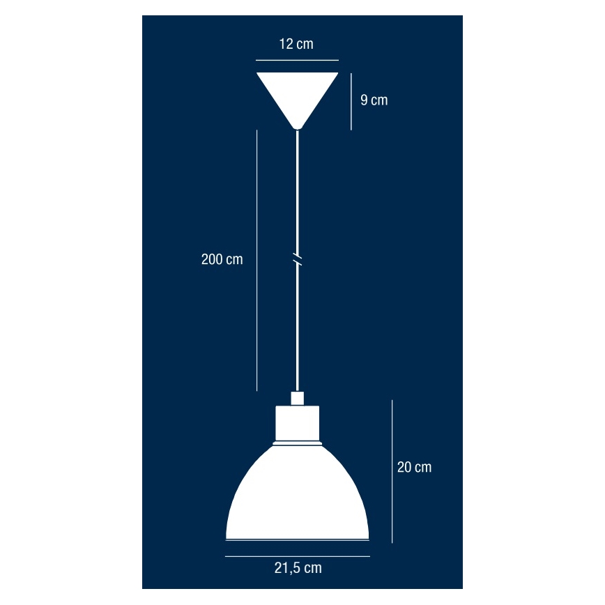Nordlux - Pendul POP pe cablu, 1xE27/40W/230V, negru