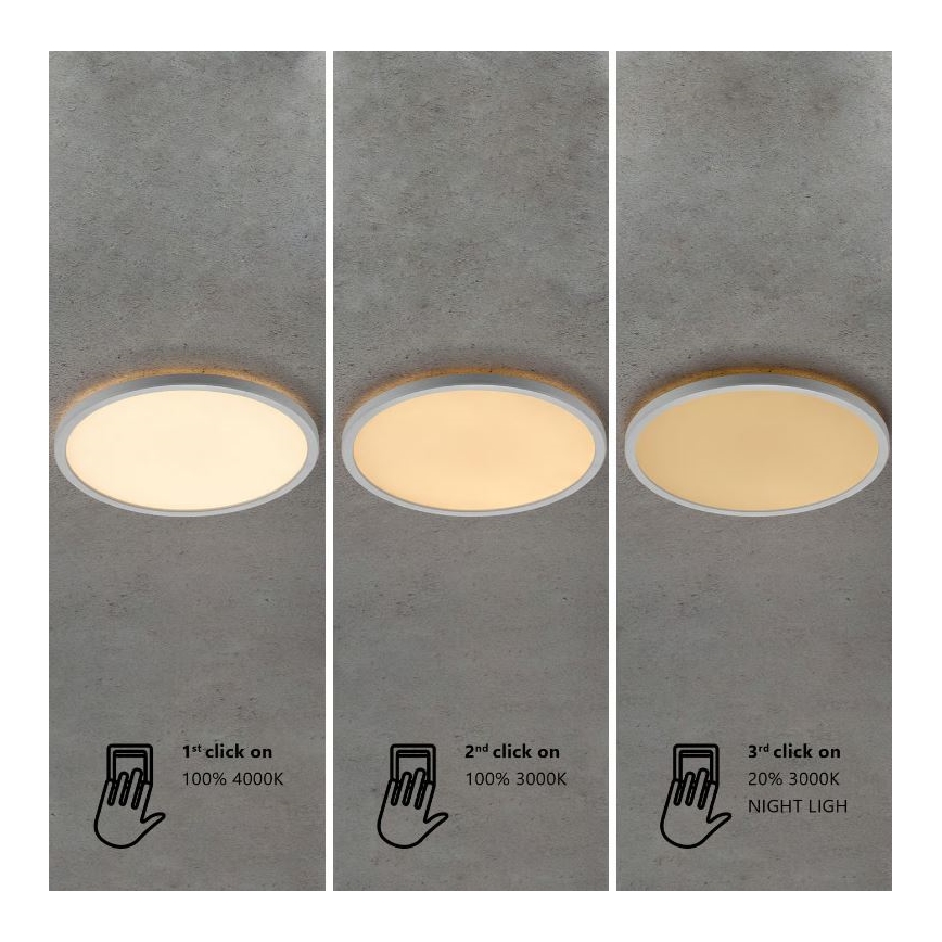 Nordlux - Plafonieră LED reglabilă pentru baie OJA LED/14,5W/230V 3000/4000K IP54 Ø 30 cm