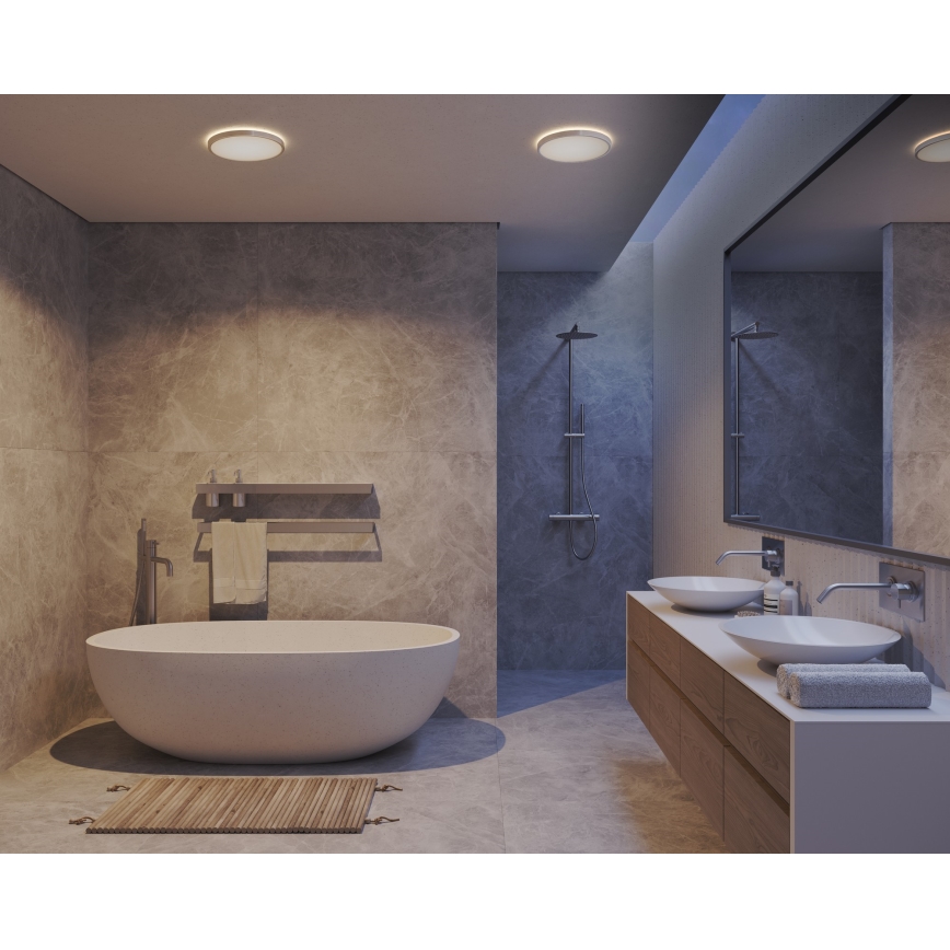 Nordlux - Plafonieră LED dimabilă pentru baie OJA, 19 W, 230 V, 3000/4000 K, IP54, Ø 43 cm