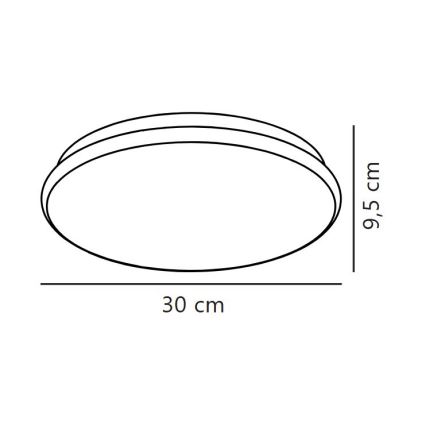 Nordlux - Plafonieră LED pentru baie MONTONE, 10W/230V, IP44, Ø 30 cm