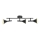Nordlux - Spot KELVIS 3xGU10/12W/230V, negru