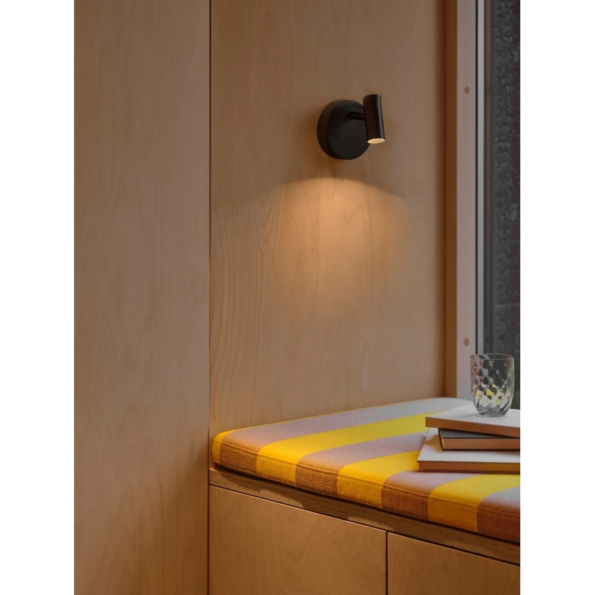 Nordlux - Spot LED de perete OMARI LED/3,2W/230V, negru