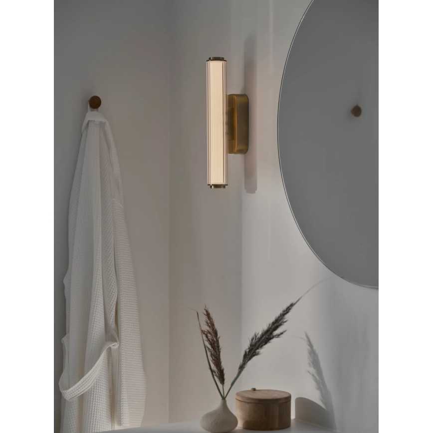 Nordlux - Aplică de perete LED dimmabilă pentru baie VIRELLE LED/8W/230V 3000/4000K IP44 alamă