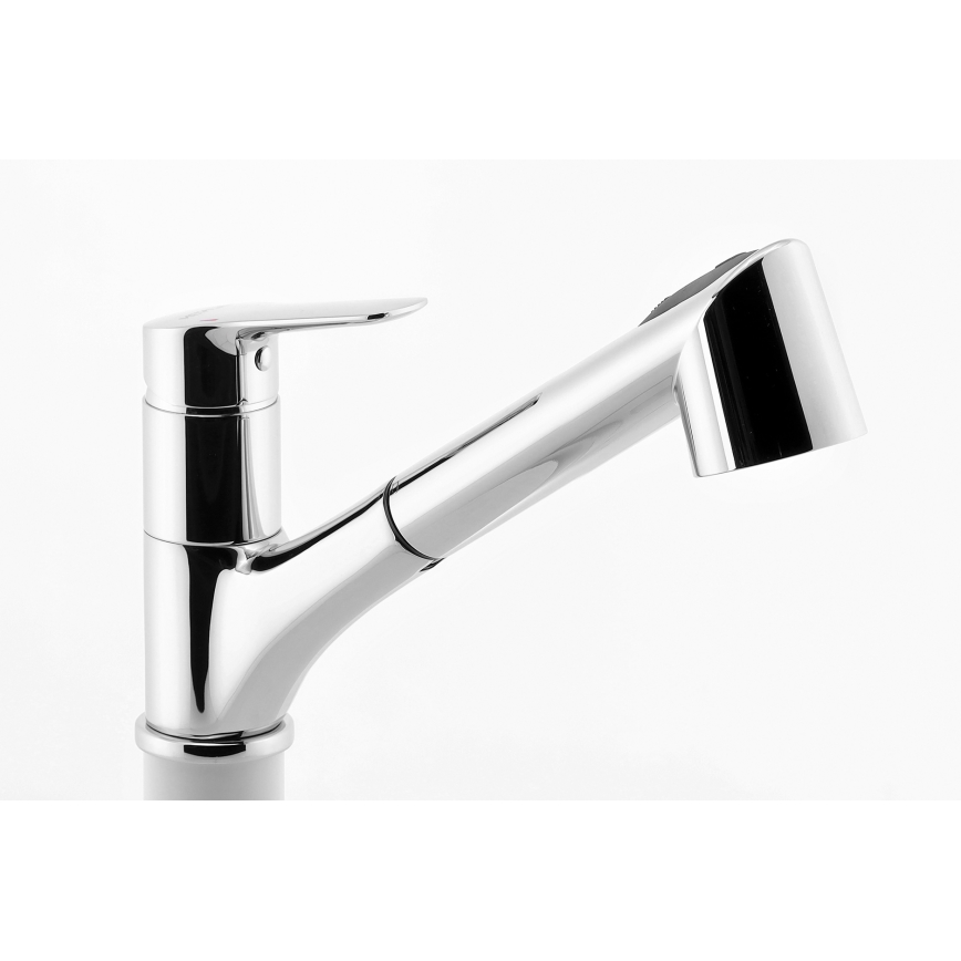 Novaservis - Baterie pentru chiuvetă cu duș extractibil METALIA crom lucios