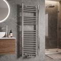 Novaservis - Radiator de baie tip scară 318 W/230 V 120 x 45 cm crom lucios drept