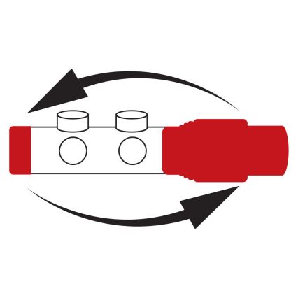 Novaservis - Set colțar pentru radiatoare cu racord central, alb