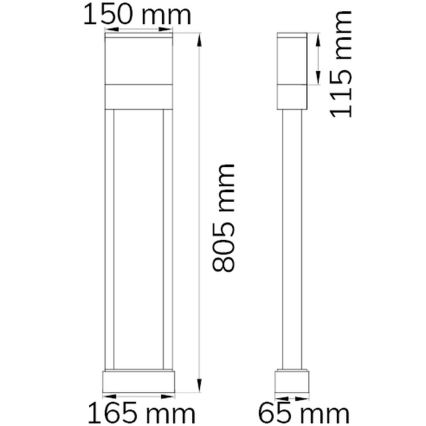 Număr LED de casă DIEGO LED/10,5W/230V 3000K IP54 Wofi 12226