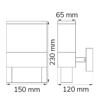 Număr LED de casă DIEGO LED/10,5W/230V 3000K IP54 Wofi 12227