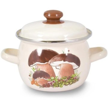 Oală cu capac TORO 3,5 l cu model ciuperci