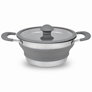 Oală pliabilă pentru camping 1,5 L