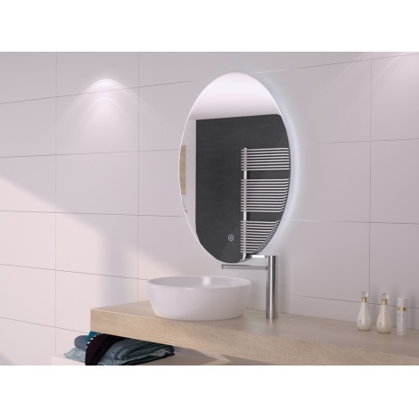 Oglindă baie cu iluminat LED și control cu touch IP44