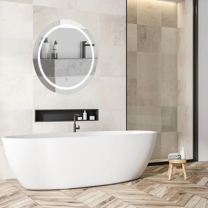 Oglindă LED pentru baie, încălzită, iluminată din spate, LED/25W/230V IP44 3000K/4000K/6400K