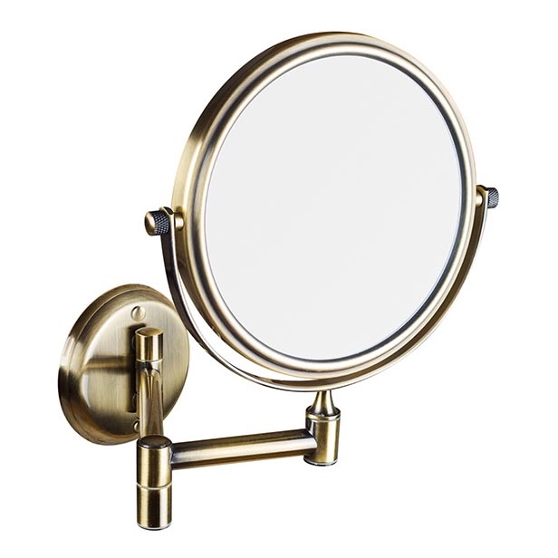 Oglindă cosmetică 18 x 25 cm, finisaj bronz