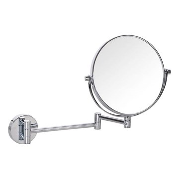 Oglindă cosmetică argintie, 23 x 28 cm