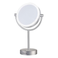 Oglindă cosmetică cu funcție de retroiluminare LED Sencor LED/5W/230V oțel inoxidabil