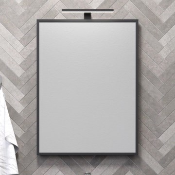 Oglindă de baie BORGSTED 60x80 cm neagră