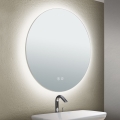 Oglindă de baie încălzită cu LED, montată pe perete, cu iluminare FOCUS LED/18W/230V 3000/4200/6000K diametru 45 cm IP44
