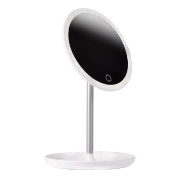 Oglindă de cosmetică cu iluminare LED din spate LED/4W/5V USB  rotund