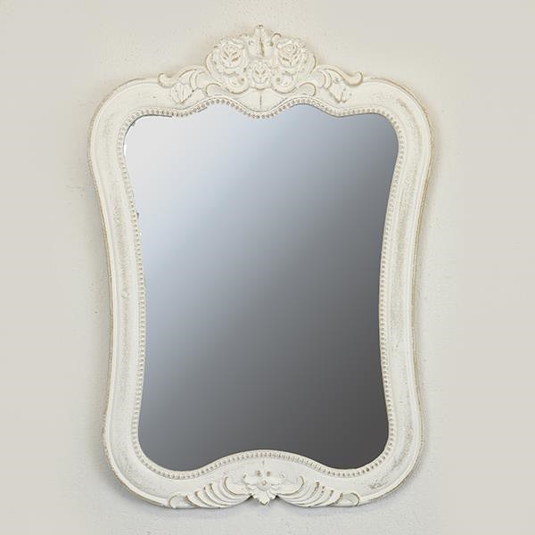 Oglindă de perete 69x49 cm alb