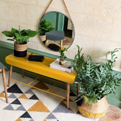 Oglindă de perete Atmosphera EDEN d. 38 cm negru