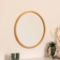 Oglindă de perete Atmosphera KIM d. 55 cm arbore de cauciuc
