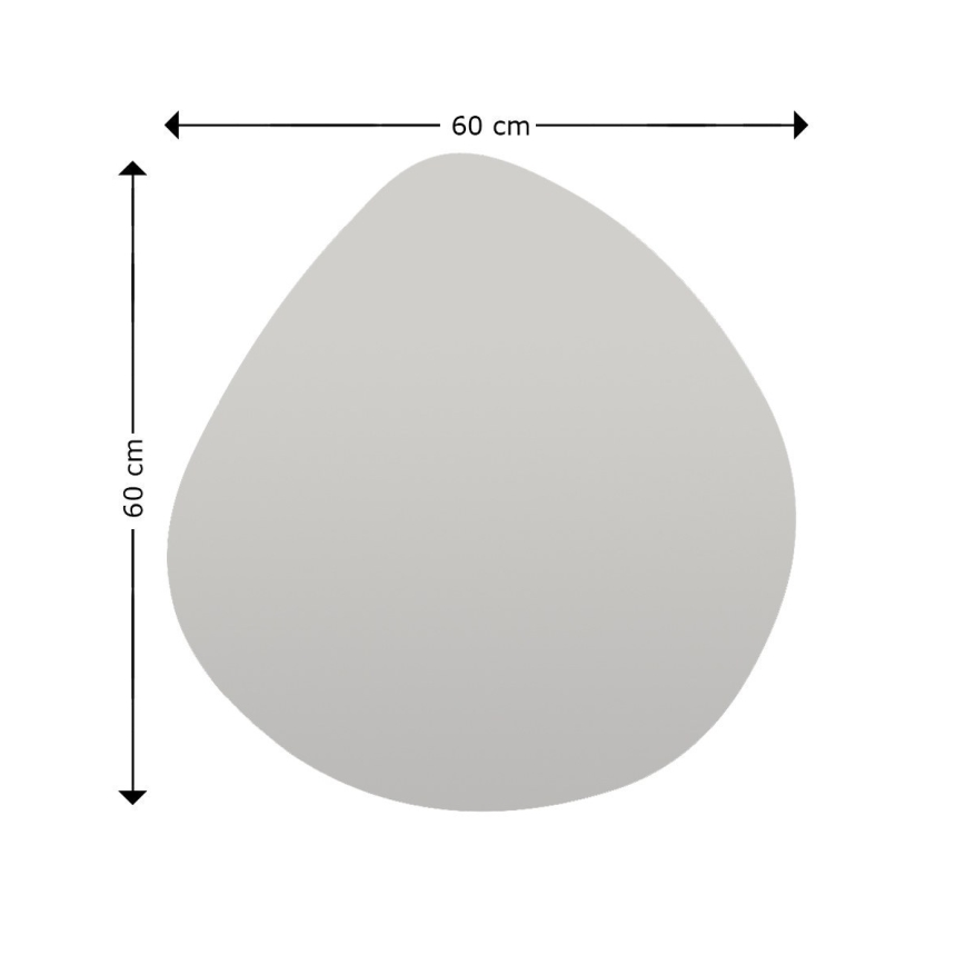 Oglindă de perete BESSO 60x60 cm negru