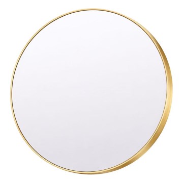 Oglindă de perete CHICAGO, Ø 40 cm, auriu