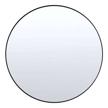 Oglindă de perete CHICAGO, Ø 80 cm, neagră