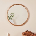 Oglindă de perete Eglo d. 70 cm maro