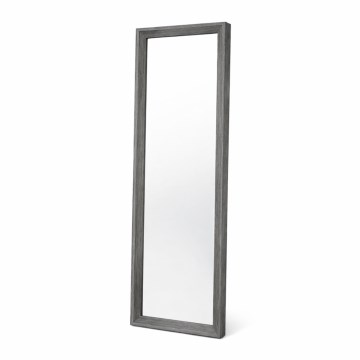 Oglindă de perete FIONA, 96 x 36 cm, gri