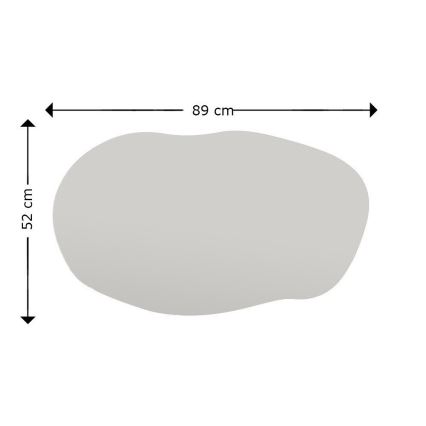 Oglindă de perete LOSSA 89x52 cm negru