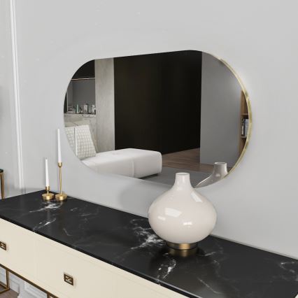 Oglindă de perete RIORS 85x45 cm auriu