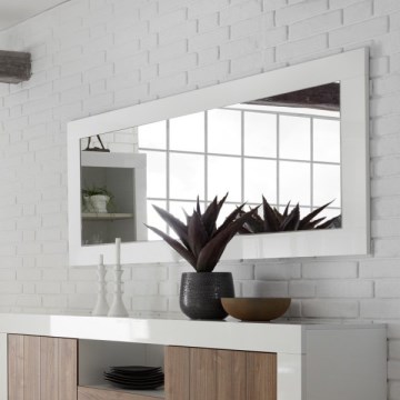 Oglindă FINERA, 75 x 170 cm, albă