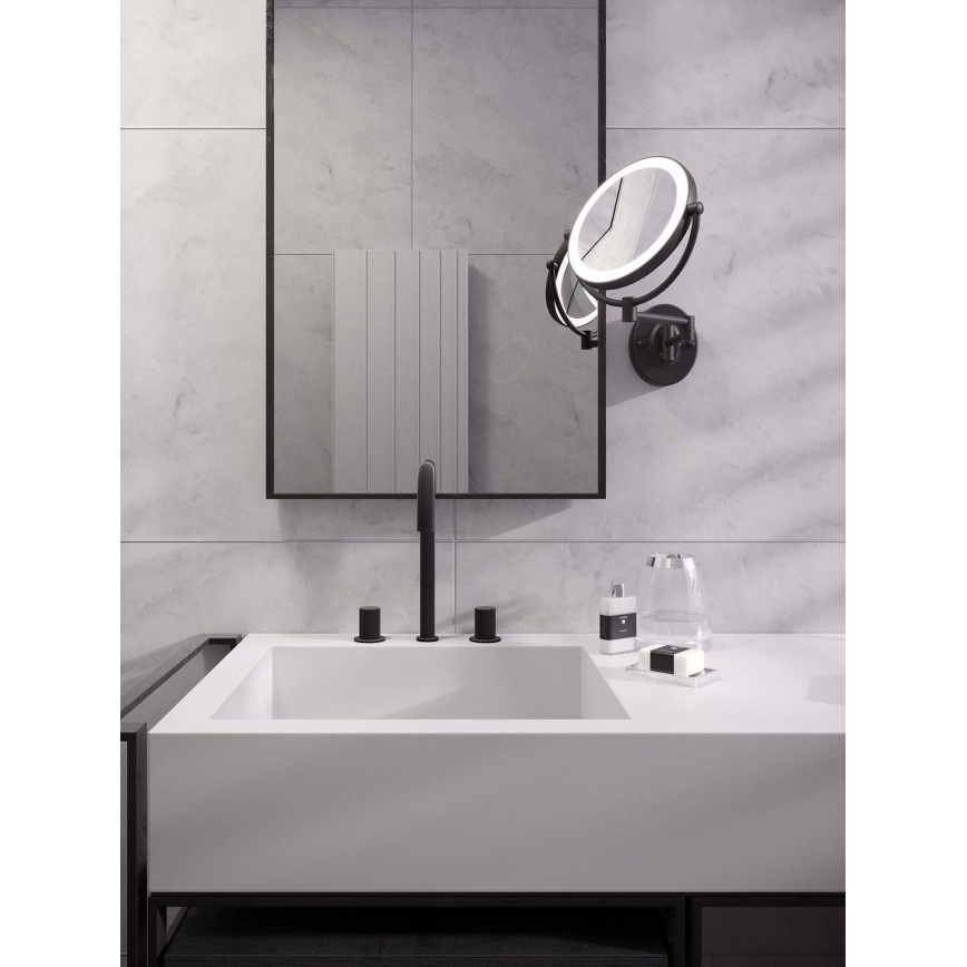 Oglindă LED cosmetică tactilă dimabilă Redo 01-3088 SELFIE LED/7W/230V 3000/4000/6000K alb