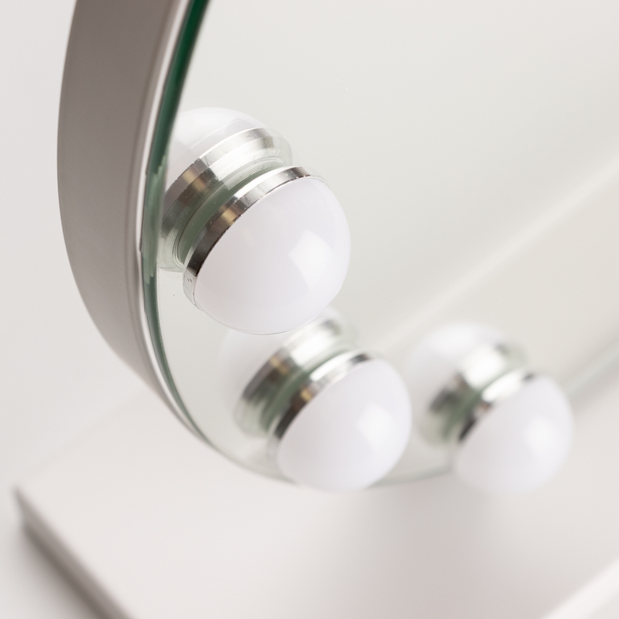 Oglindă LED dimabilă pentru machiaj Brilagi HOLLYWOOD LED/12W/230V 3000/4000/6500K