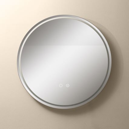 Oglindă LED încălzită retroiluminată de perete pentru baie Zuma Line LED/24W/230V 3000/4000/6000K d. 60 cm IP44