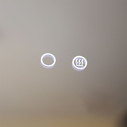 Oglindă LED încălzită retroiluminată de perete pentru baie Zuma Line LED/24W/230V 3000/4000/6000K d. 60 cm IP44